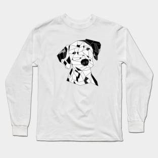 Dalmatian Stained Glass Long Sleeve T-Shirt